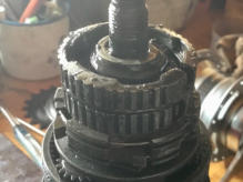 Shimano Nexus 7 Rücktrittnabe - zum Schmieren des Bremselements ist spezielles, hitzbeständiges Bremsmantelfett erforderlich